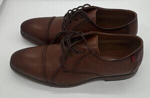 Reserved Footwear Men's Brown Cap Toe Lace-Up Oxford Dress Shoes AU 8.5 M
